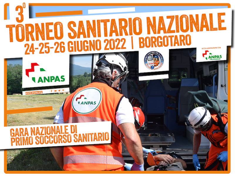 Il torneo Sanitario Nazionale Anpas, 24-26 giugno 2022 Borgo Val di Taro